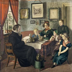 Pastor Johann Wilhelm Rautenberg and his Family